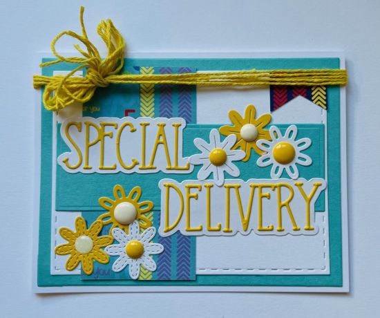 Special Delivery
Keywords: For you card kit, yellow twine, TSOL embellishments