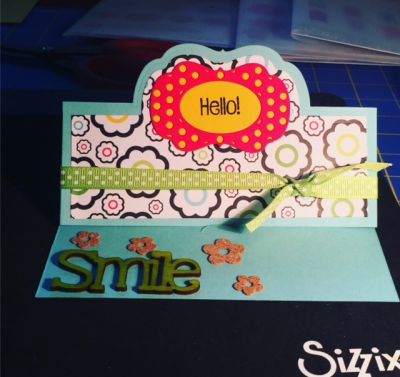 Smile stand up card

