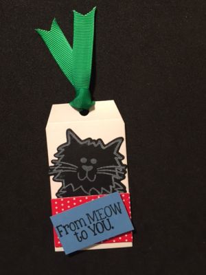 Cat gift tag
