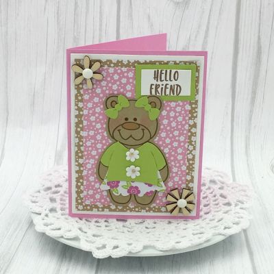 Hello Friend
partybear2stamp, TSOL papers and inks
