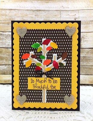 So Much to be Thankful for...
Good Times Card Kit October 2017
TSOL Scalloped Rectangles
TSOL Rectangle Dies
Sizzix Birds and Tree Stamps and Dies
TSOL inks and papers
