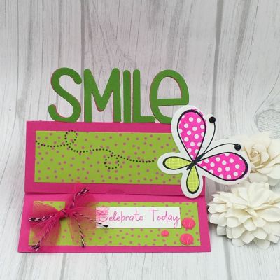 Smile
Smile Stand-Up, butterfly2build, TSOL papers and inks
