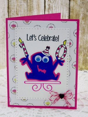 Celebrate 10
Numbers4cake Stamp/Die Set
Sizzix Dotted Rectangle Dies
Monsters4Celebrations Die Set
Spinner2Stamp Stamp/ Die Set
Cake2Stamp Stamp Set
TSOL papers, ink markers and twine
