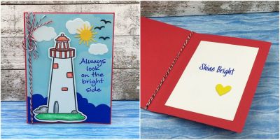 Shine Bright
lighthouse2stamp, Border Dies, TSOL papers and ink 
