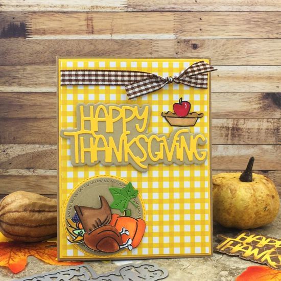 Funky Bold Thanksgiving Word Die
