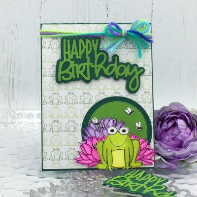 Happy Birthday
Fancy That Word Dies, froggy2love, Stitched Circle Dies, action wobblers, TSOL papers and ink
