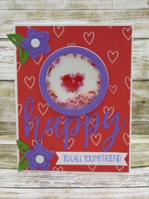 Happy To Call You My Friend Shaker
Happy Statement Set
Sizzix Mini Square Stand-Up (flowers)
Sizzix Circle Dies
heart die
Shiny Yummies (Set 1)
TSOL papers, ink and adhesive foam



