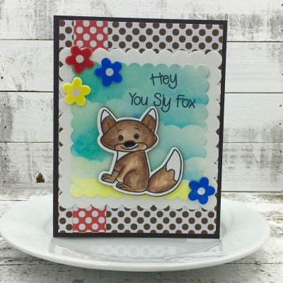 You Sly Fox
Foxes2stamp, Scalloped Squares, TSOL papers and embellishments
