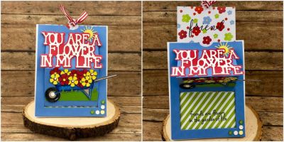 Flower In My Life Pocket Slider
Pocket Slider Die, You Are A Flower In My Life Word Die, Border Die, wheelbarrow2stamp, moremums2stamp, TSOL papers, embellishments and ribbon
