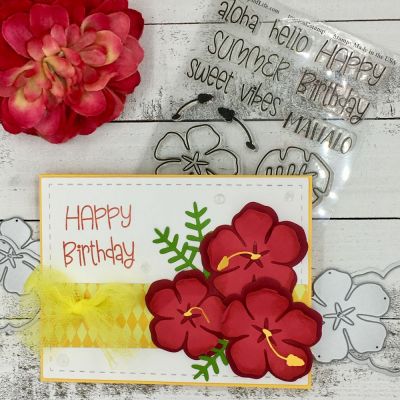 Happy Birthday
tropical2stamp, Stitched ONLY Rectangle Dies, TSOL papers and inks
