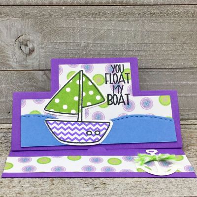 You Float My Boat
sailboat2stamp 
Patterns4sailboat
Sizzix Mini Square Stand-Up
TSOL papers and inks
