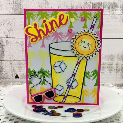 Shine
May Kit Club, lemonade2drink,morelemonade2stamp, pineapple2atamp dies, dream big stamp & die set, TSOL papers and ink
