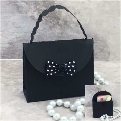 Black Purse Gift Holder
