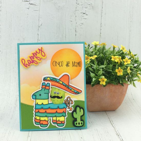 Happy Cinco De Mayo
sayings4tacos, pinatas2stamp, tacos2stamp, Circle Die, Border Dies
