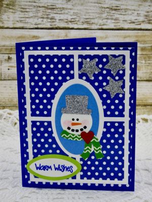 Warm Wishes
Snowman2build stamp/die set
TSOL Star dies
TSOL Oval dies
TSOL papers and ink

