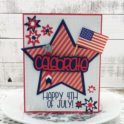 Happy Fourth of July
Fireworks4squirrel, Sizzix Star Fold-its Die, Stitched Only Rectangle Dies, Celebrate Word Dies, December 2017 Card Kit XOXO Collection (banner) TSOL papers and ink
Keywords: Celebrateworddies sizzixstarfoldits ONLYstitchedrectangledies
