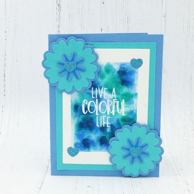 Live A Colorful Life
flower2buildONE with dies, TSOL inks and papers
