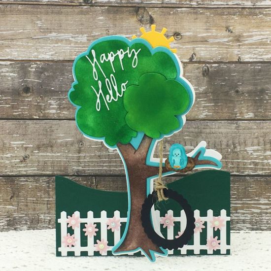 Happy Hello
Border Dies, Fence Die, circle Dies,Scallop Circle Dies, Happy Hello- Card Kit Club
