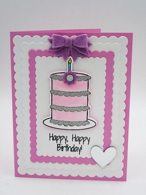 Happy, Happy Birthday
Take the Cake Stamp/Die Set
TSOL Scalloped Rectangles
TSOL Small Bow Dies
TSOL Mini Flower Dies
TSOL papers, ink and felt

