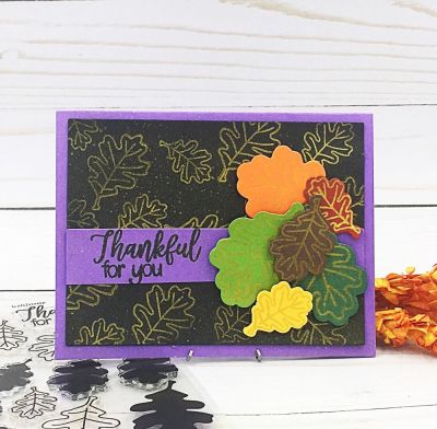 Thankful for you...
leaf2stamp, Leaf Dies, TSOL papers and inks
