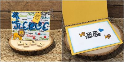 Fierce
Limited Edition Uppercase Script Alphabet Dies and Lowercase, Stitched Tag Dies, lion2stamp, TSOL papers and inks
