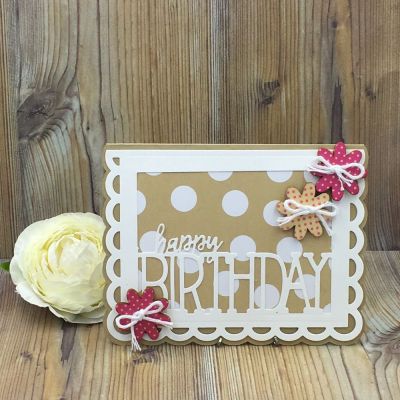 Happy Birthday
Small Scallop A2 Card
