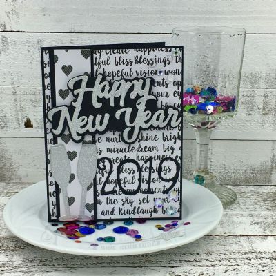 Happy New Year
Happy New Year 2018 Word Die, Champagne Glass Dies, Quirky Number Dies, TSOL papers
