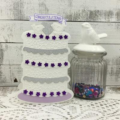 Congratulations Wedding Cake
Cake Fold-its, Flower Power Embossing Folder, Heart Die, happy4bannersTWO, TSOL papers and ink
