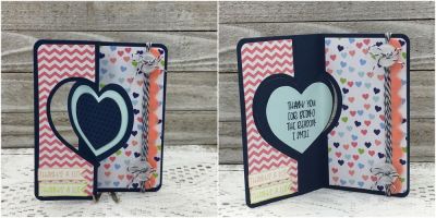 Thank You Heart Flip-it
Heart Flip-its Card Set, TSOL papers, ink and twine 

