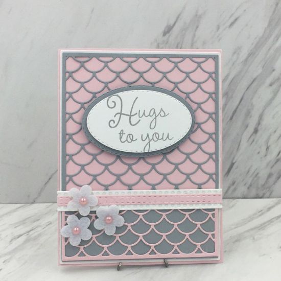 Hugs to You Mermaid Background Die
