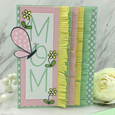 Mom
fringe dies, Uppercase Punch Alphabet (HSN), garden2stamp, bitterfly2build and TSOL papers and inks
