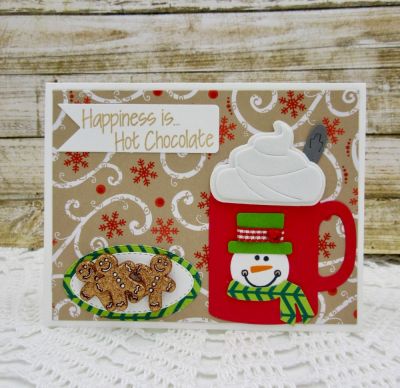 Happiness is Hot Chocolate
hotchocolate2stamp
snowman2build  stamp/die
TSOL Stitched Oval Dies
TSOL papers and ink
