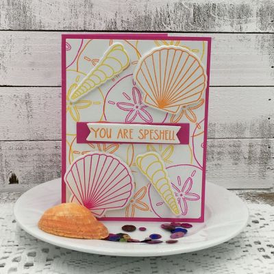You Are Speshell
Shells2stamp, TSOL papers and inks

