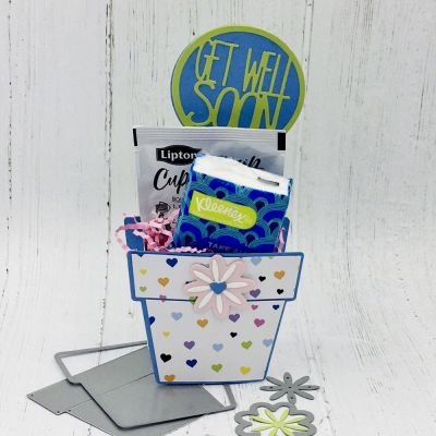 Get Well Soon Flower Pot
Flower Pot Fold-it, Get Well Soon Circle Die, TSOL papers
