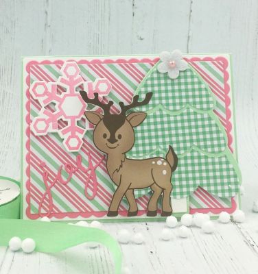 Joy
September Kit Club 2019 with  Christmastree2stamp dies, snowflakes2stamp
