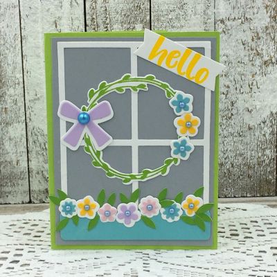 Hello
wreath2stamp, Grid2 Die Set, TSOL papers and inks
