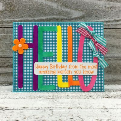 Sassy Birthday Hello
sassybirthday2stamp, Sizzix Hello Half A2 Drop-in Card, TSOL papers, ink and ribbon
