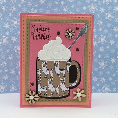 National Cocoa Day
hotchocolate2stamp, Hot Chocolate Dies, Stitched Tectangle Dies, TSOL papers, ink and embellishments
