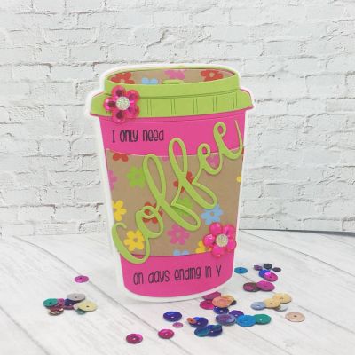 Coffee EVERYDAY
Coffee Cup Fold-it, Coffee Statement Set, TSOL papers, ink and embellishments
