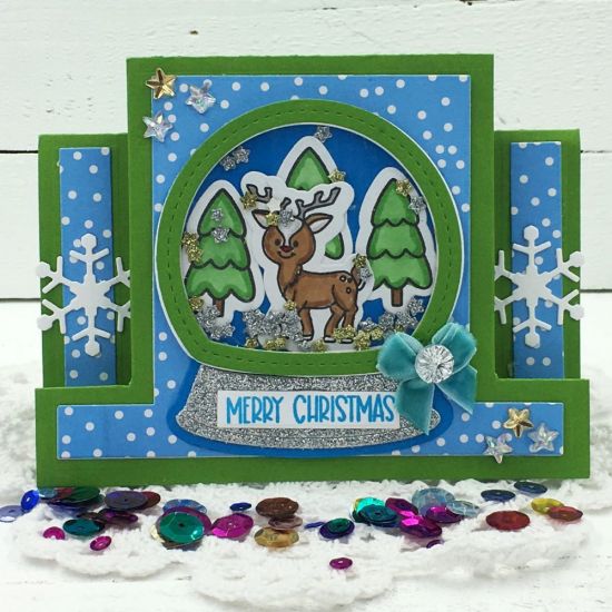 Merry Christmas Snowglobe Shaker
