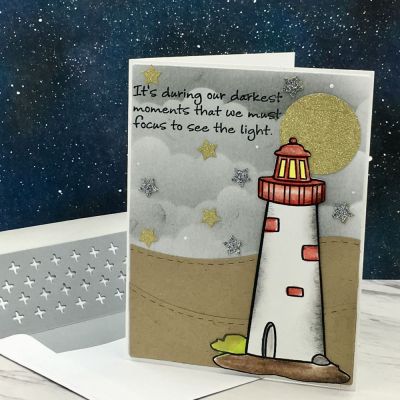 Focus on the Light
lighthouse2stamp, sayings4lighthouse, border dies, Circle and star dies.
TSOL papers and inks
