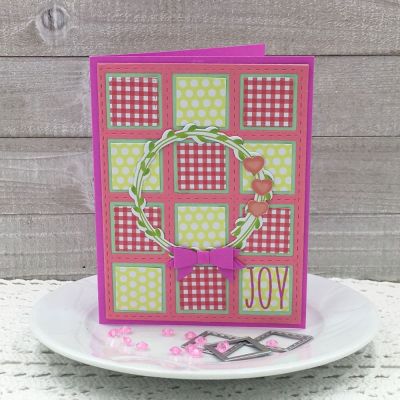 Joy Stitched Window Dies
Stitched Window Dies, Sayings4wreath, wreath2stamp Dies, Mini Bow Dies, TSOL papers and inks
