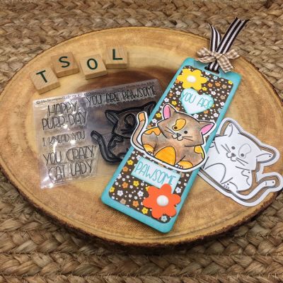 You Are Pawsome
Cat2pudgie16, Bookmark Die, Heart Die, TSOL papers, ink and ribbon
Keywords: bookmarkdies