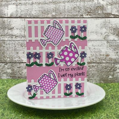 I Could Wet My Plants
garden2stamp, Patterns4garden, Fence Die, TSOL papers and inks
