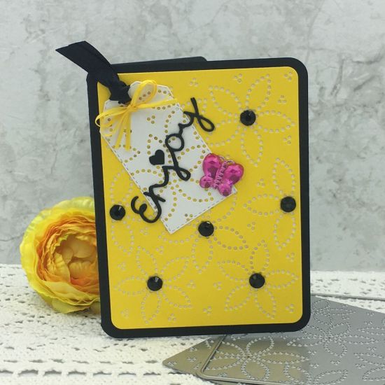 Dotted Flower Background Die
