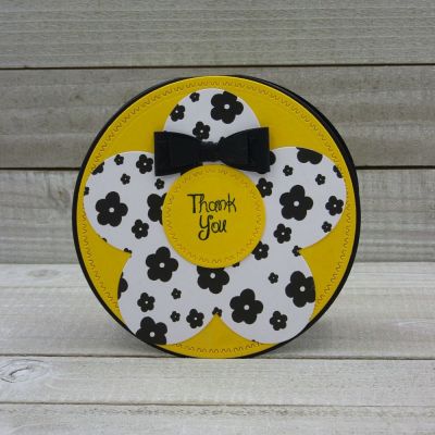 Thank You
W Circle Dies Set
Sizzix Flower Fold-it
TSOL Small Bow Dies 
TSOL papers and ink
