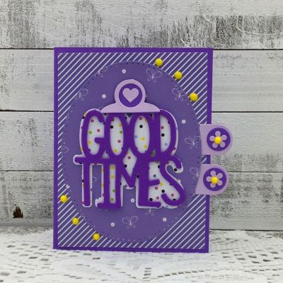 Good Times
Mini Binder Tab Dies, October 2017 Card Kit- Good Times Collection, Sizzix Dotted Ovals, Fun Foam, TSOL papers 
Keywords: OvalDies