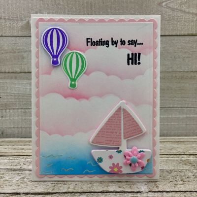Floating by to say hi
sailboat2stamp die set
hot4balloons stamp/die set
TSOL Scalloped Rectangle Dies
TSOL Mini Flower Dies 
TSOL papers and ink
