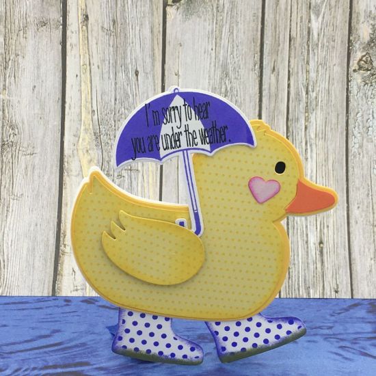 Under the Weather
Rubber Duckie Fold-it, boots4rain dies & umbrella4you
