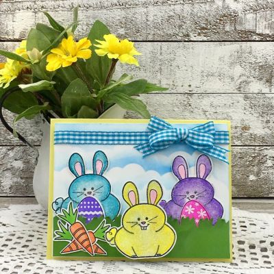 Bunny Pudgie
bunnypudgie12, Border Dies, eggs4Easter, TSOL papers, inks and ribbon
